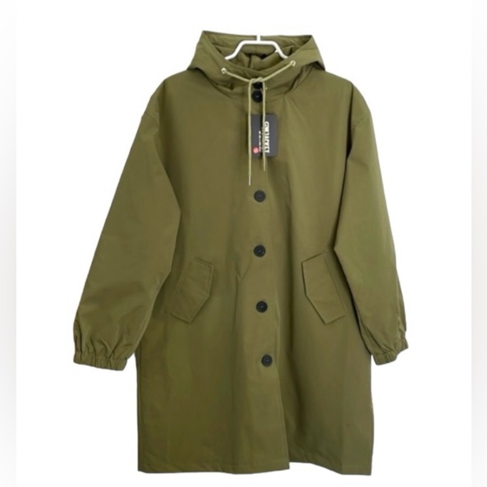 *NWT* WJacket olive rain jacket